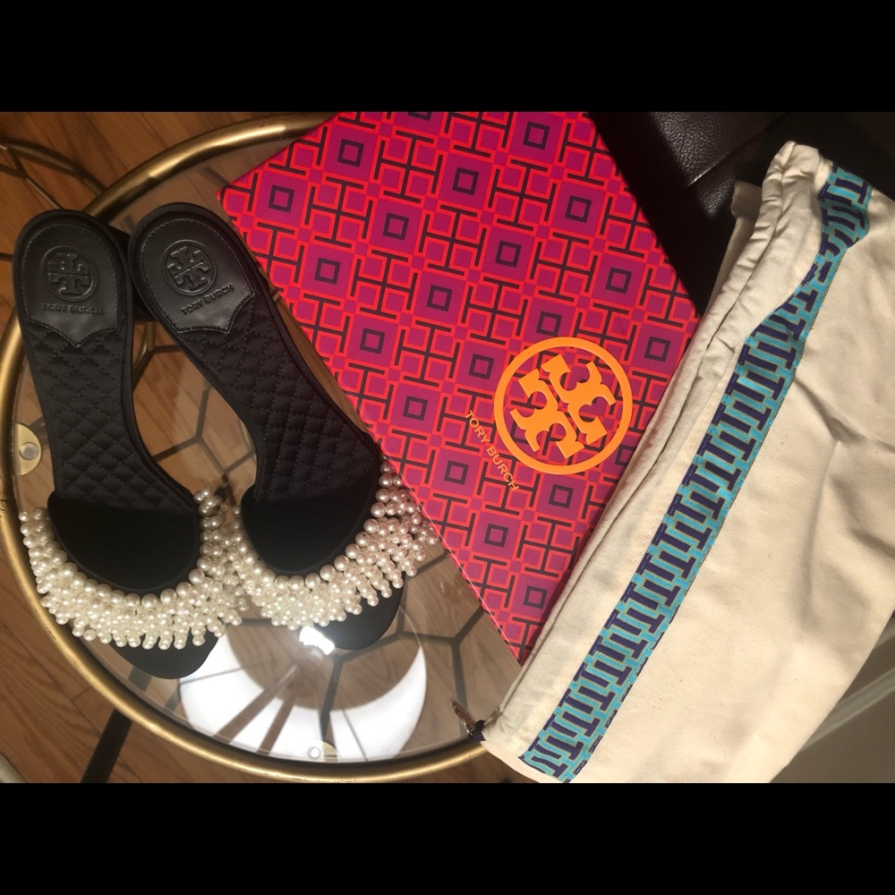 Tory Burch, Pearl, Open Toed, Heeled, Sandal